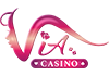 Logo VIA — vendor kasino live casino emas-merah resmi Kombo88
